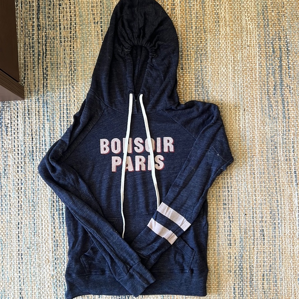 Sundry navy & graphic hoodie, size small